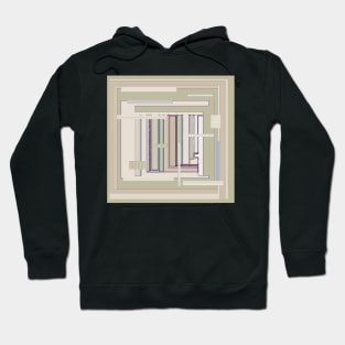 Metaphysical Oatmeal Taupe Sage geometric techy graphic design Hoodie